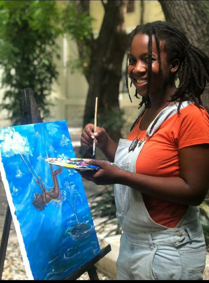 Anaïse Hector : la peinture comme outil thérapeutique.