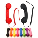 1pc 3.5mm Universal Phone Telephone Radiation-proof Receivers Cellphone Handset Headphone MIC Microphone Handset Fancy Gift