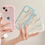 Soft Wavy Lines Phone Case For iphone 15 11 12 13 14 Pro Max